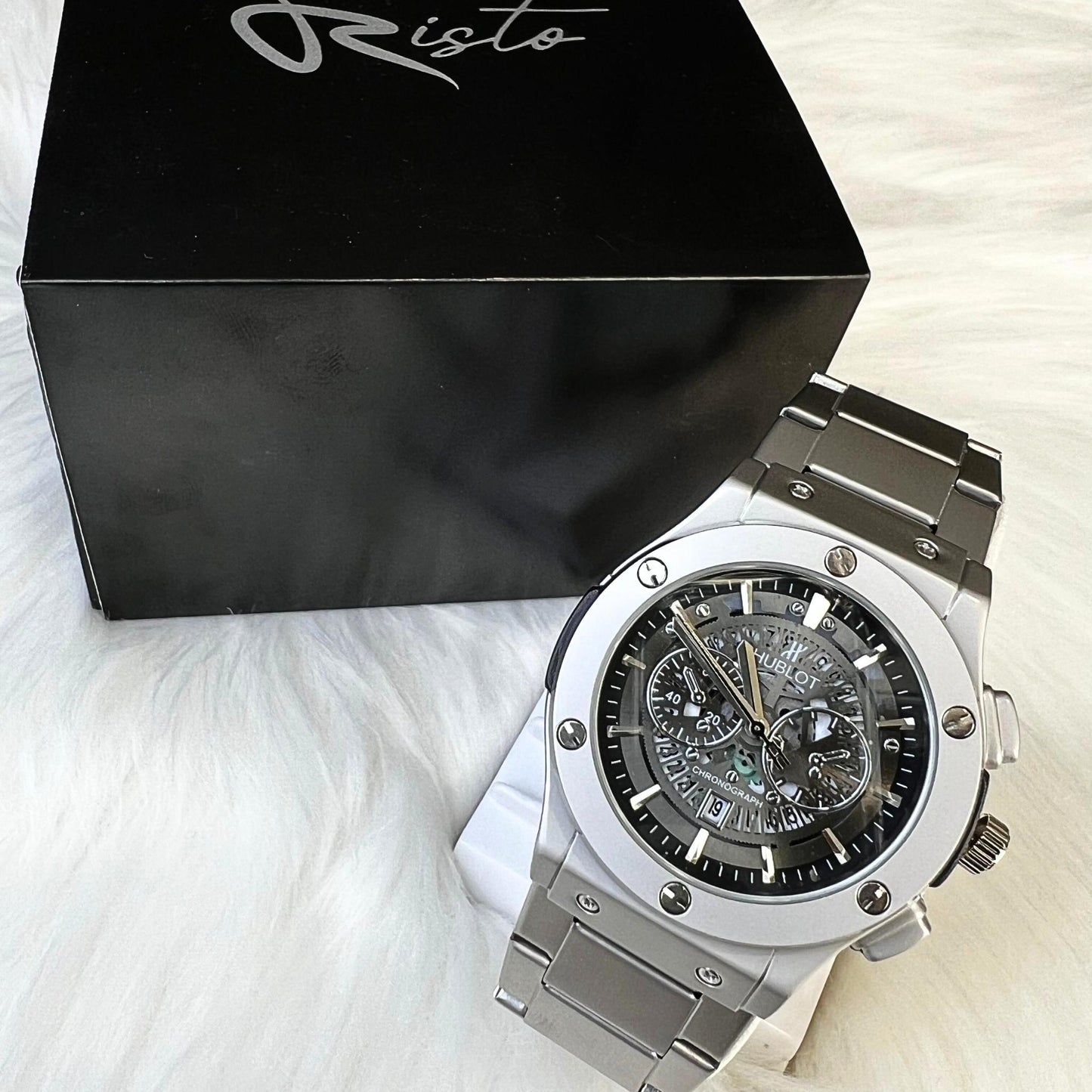Latest Hublott Skeleton - Stainless Steel