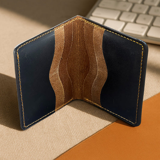 The Warp - Leather Cardholder Wallet - Brown/Black