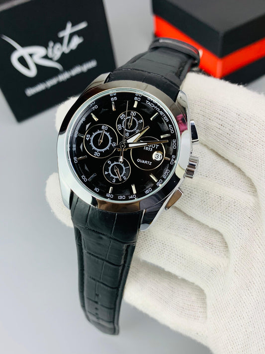 Luxury Chronograph Watch for Men | Business Edition - Black Silver