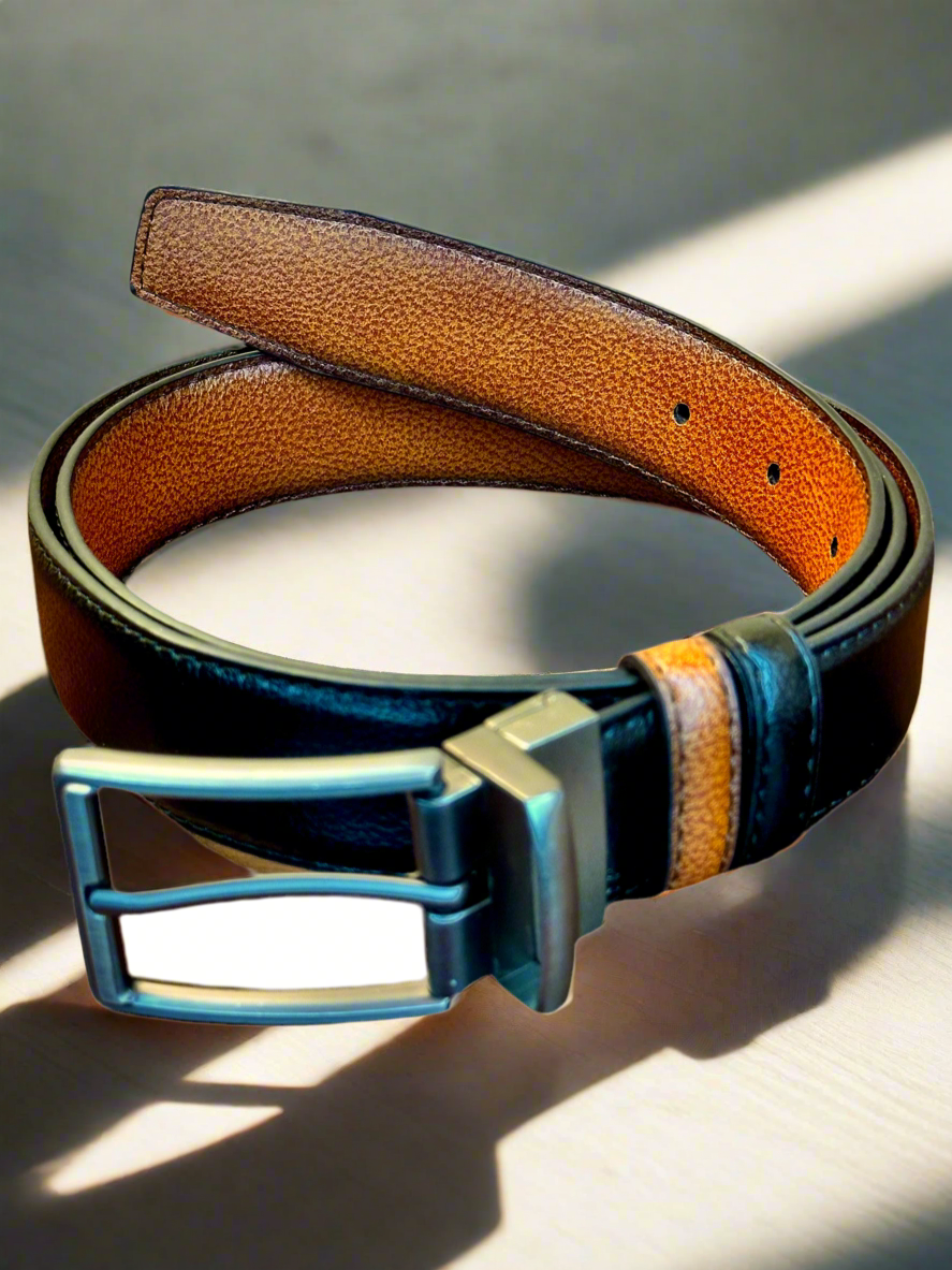 2-in-1 Pure Leather Belt for Men