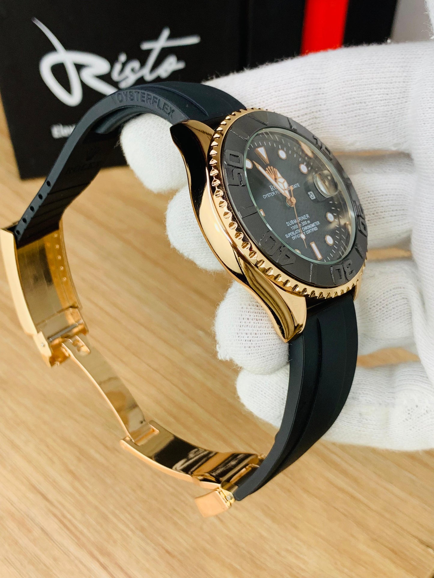 Risto RLX - 40mm | Yacht Master Men Watch | 6 months Official Warranty