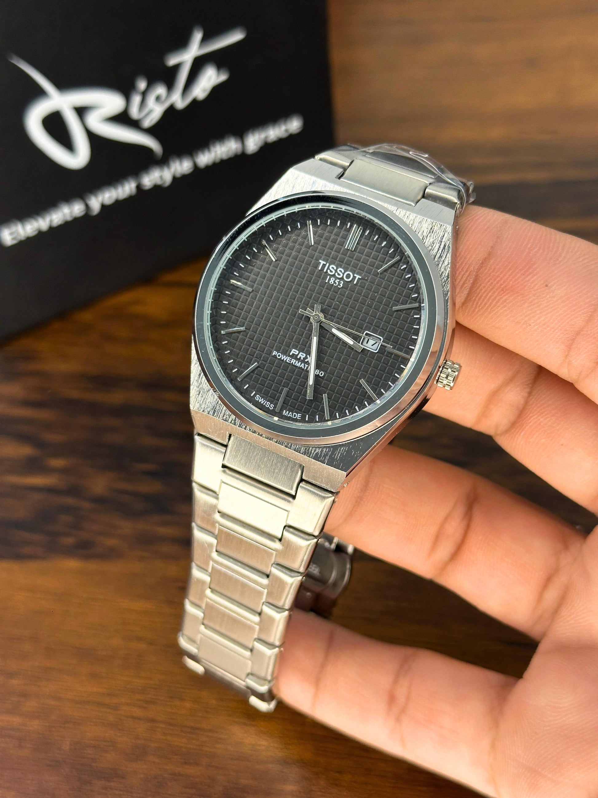 Limited Edition PRX 1853 - Mineral glass - Superlative Finish - Grid Black