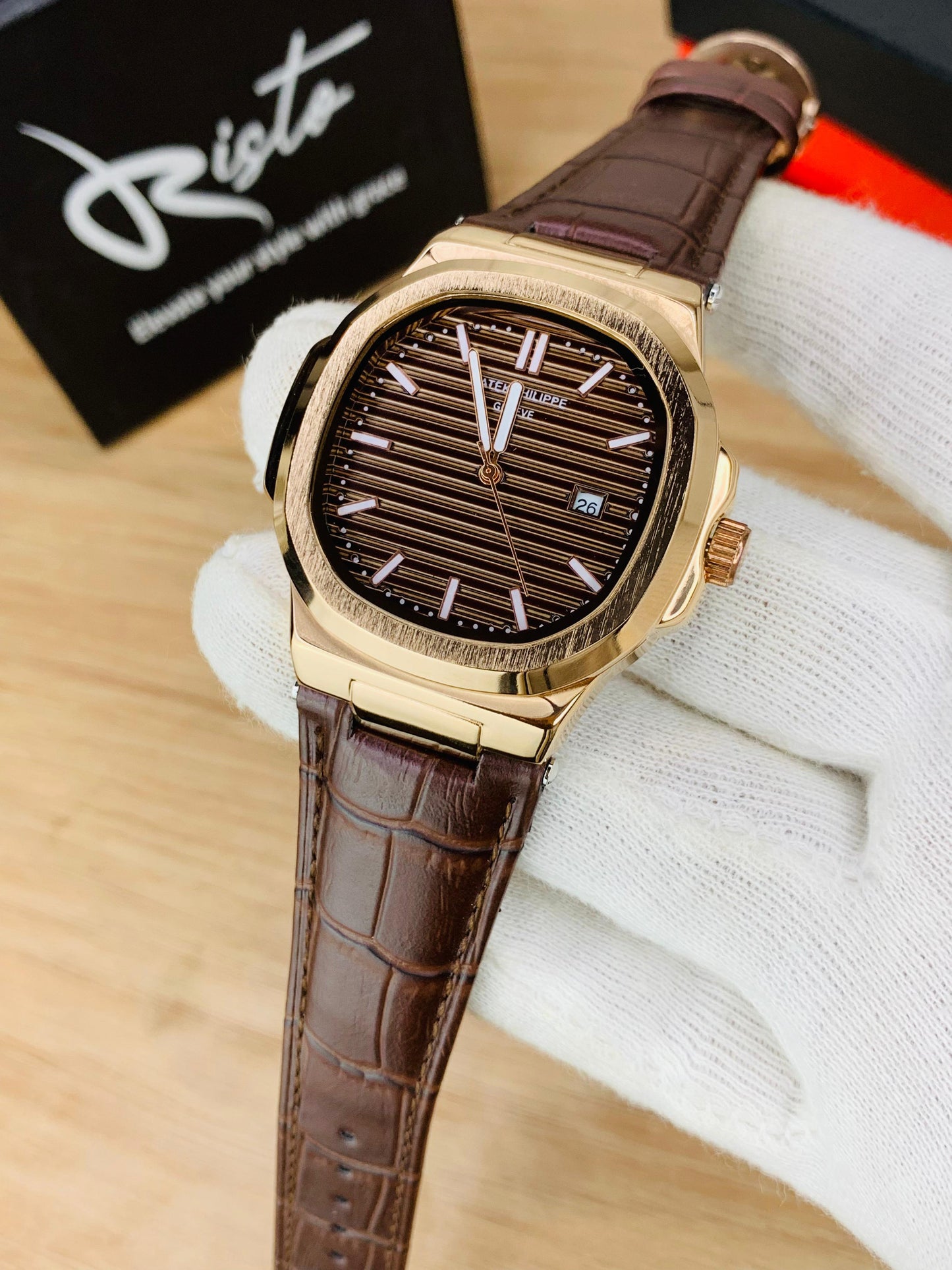 Patek Philippe Nautilus - Leather Strap