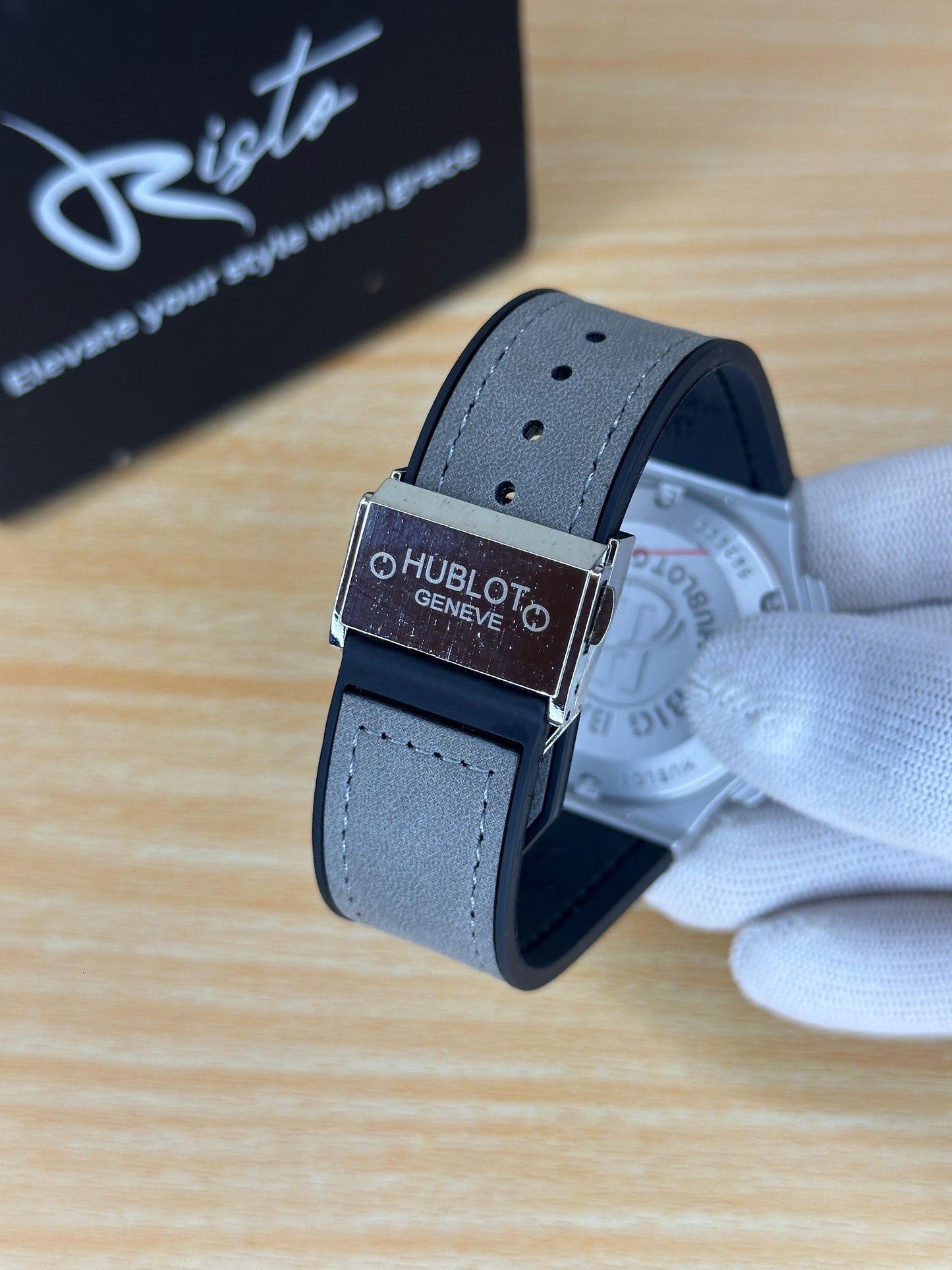 Hublot Vista - Leather Straps - Premium Watch - Grey