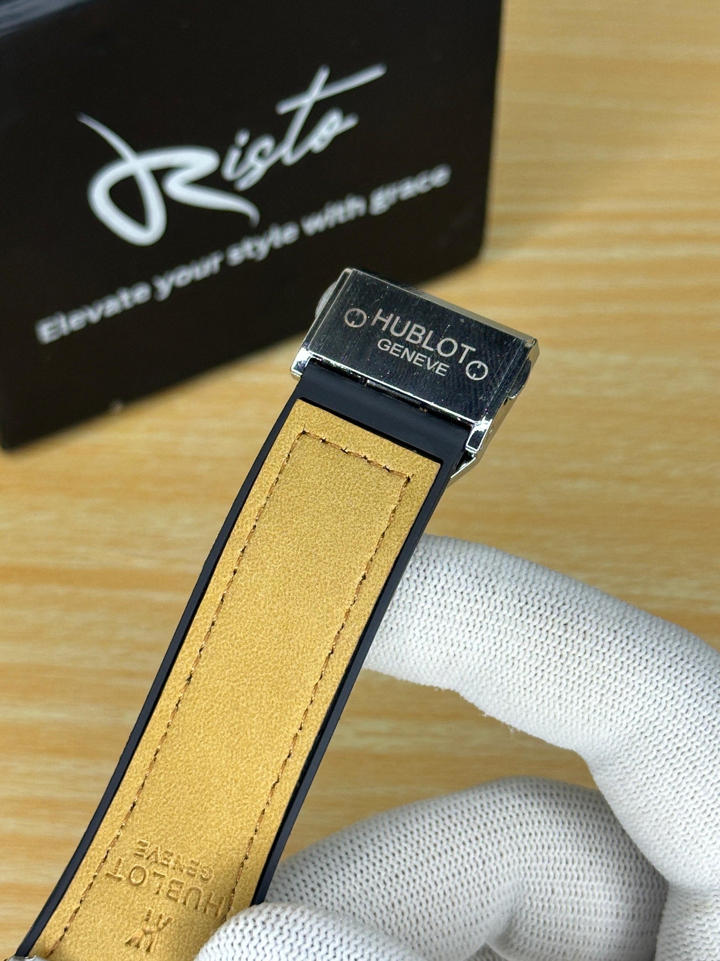 Hublot Vista - Leather Straps - Premium Watch - Mustard