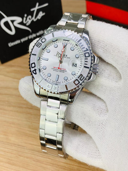 Rolex Yacht-Master 40mm Oyster Steel & Rotatable Bezel - Full Silver