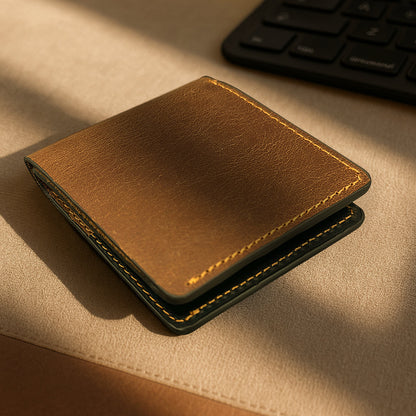 The Warp - Leather Cardholder Wallet - Brown
