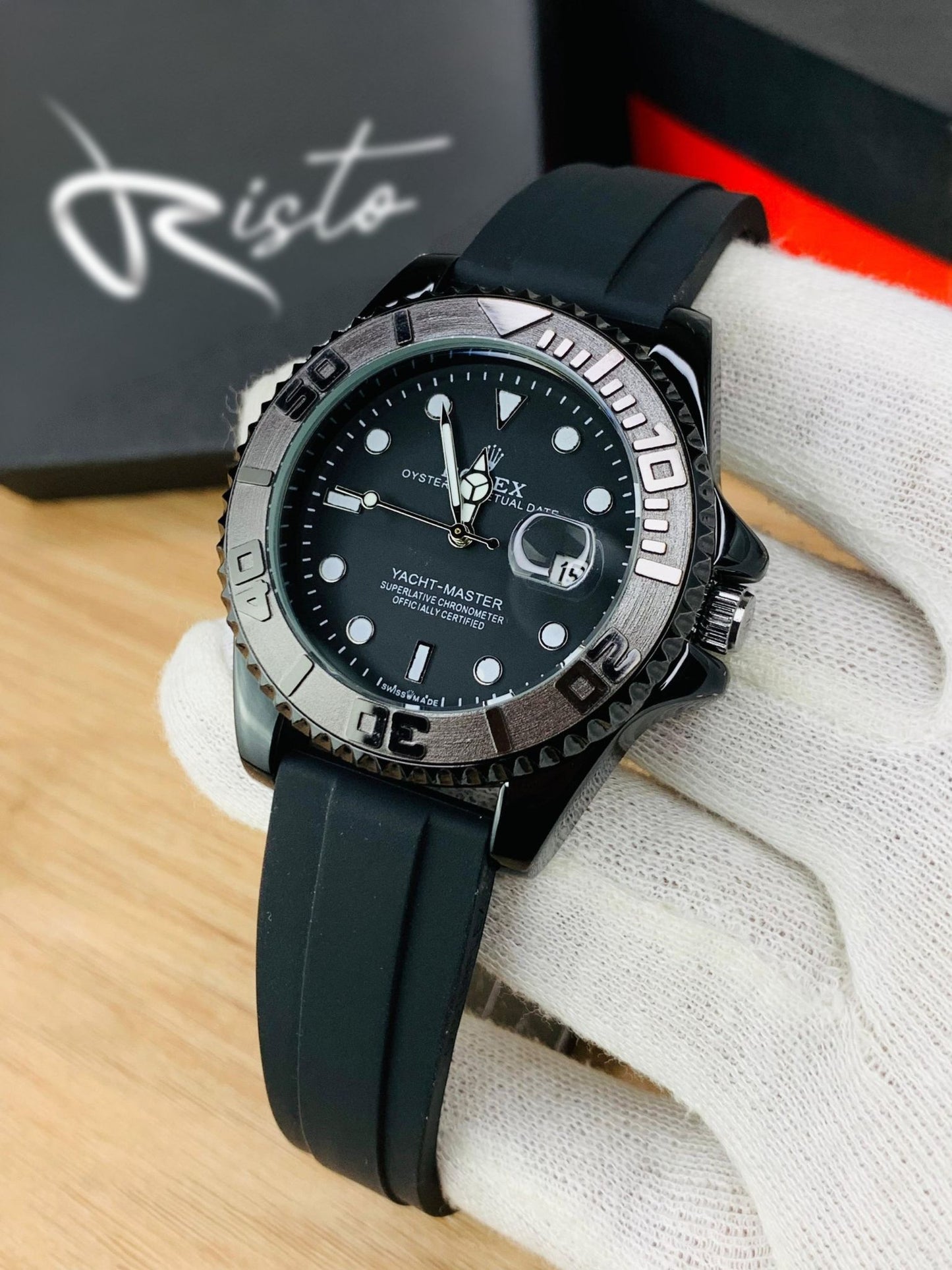 Risto RLX - 40mm | Yacht Master Men Watch | 6 months Official Warranty
