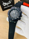 HB Skeleton Leather Straps - Premium Watch - Full Black