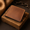 The Curve - A Leather Bifold Wallet - Brown/Black