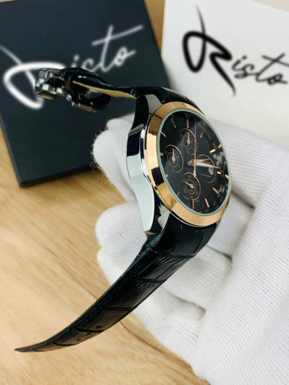 Luxury Chronograph Watch for Men | Business Edition - Black Golden