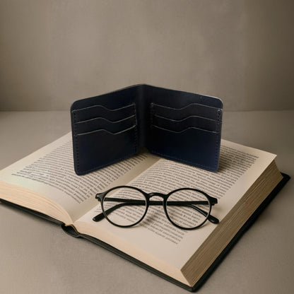 The Settler - Leather Bi-Fold Wallet - Black