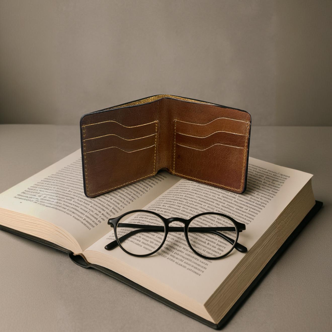 The Settler - Leather Bi-Fold Wallet - Brown