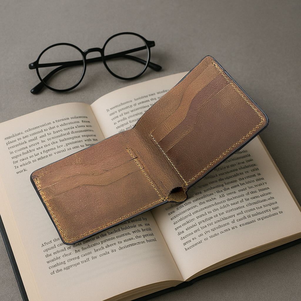 The Settler - Leather Bi-Fold Wallet - Brown
