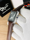 BG Cartier Tank Roman Numerals Watch - Leather Straps Brown White Dial