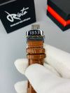 Tissot Luxury Chronograph Watch for Men | Business Edition - Brown Silver
