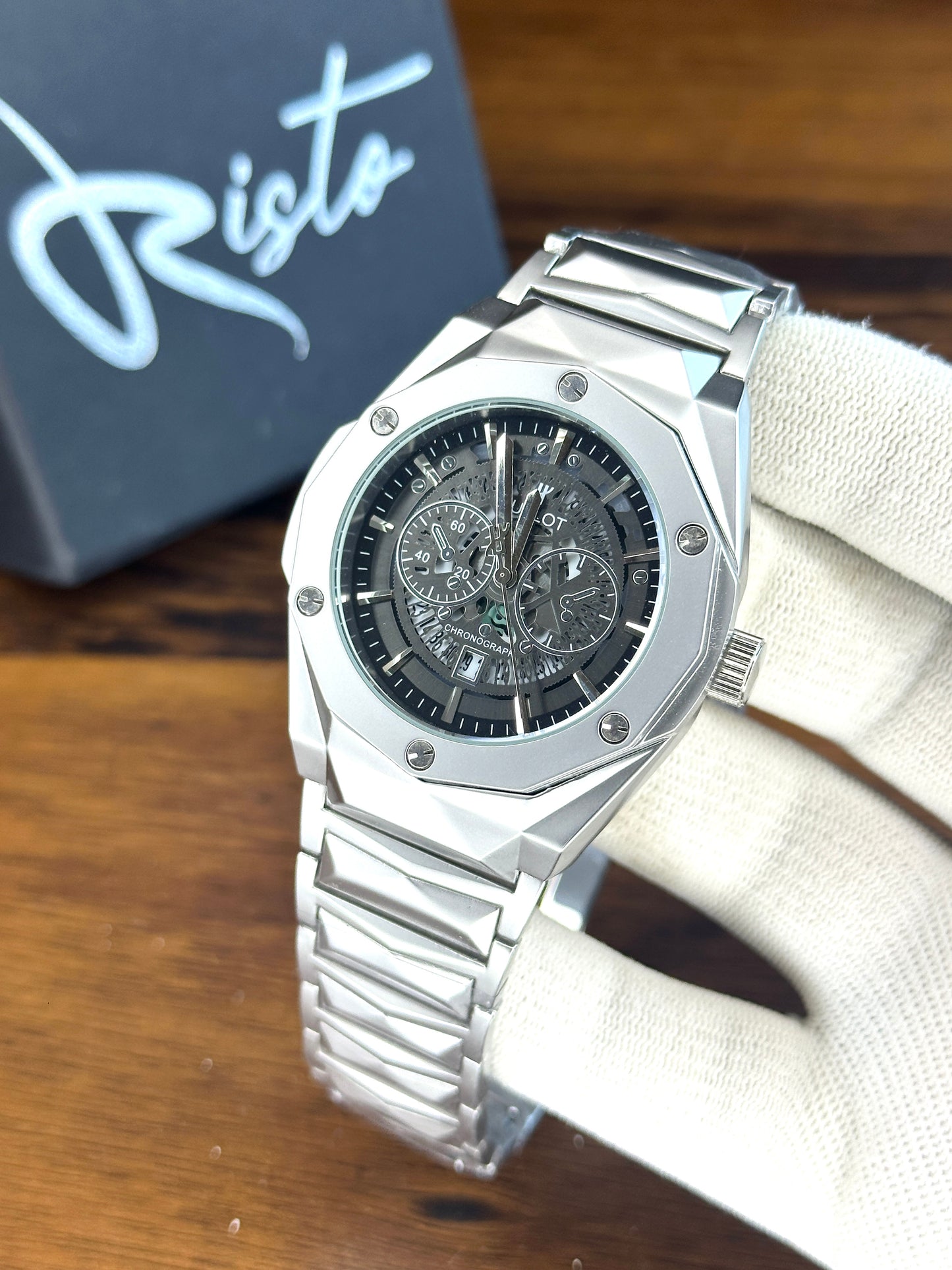 Hublot Diamond Cut Skeleton Men's Watch