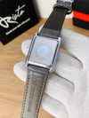 BG Cartier Tank Roman Numerals Watch - Leather Straps gray & grey Dial