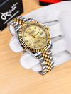 Oyster diamond stud Datejust - Premium Watch - Two tone golden
