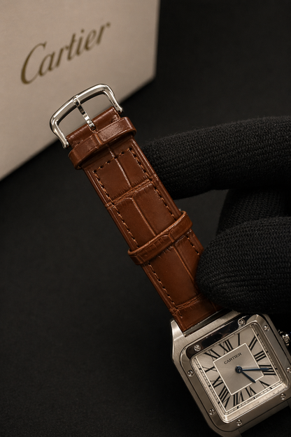 Iconic Cartier Santos-Dumont Large - Stainless Steel