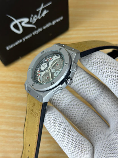 Hublot Vista - Leather Straps - Premium Watch - Mustard