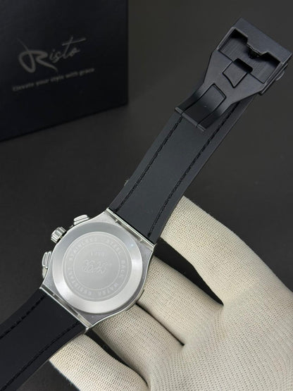 Hublot Arabic Dial - Leather Straps - Premium Watch - White Grey
