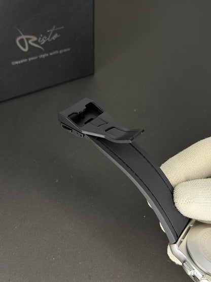 Hublot Arabic Dial - Leather Straps - Premium Watch - White Grey