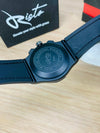 HB Skeleton Leather Straps - Premium Watch - Full Black