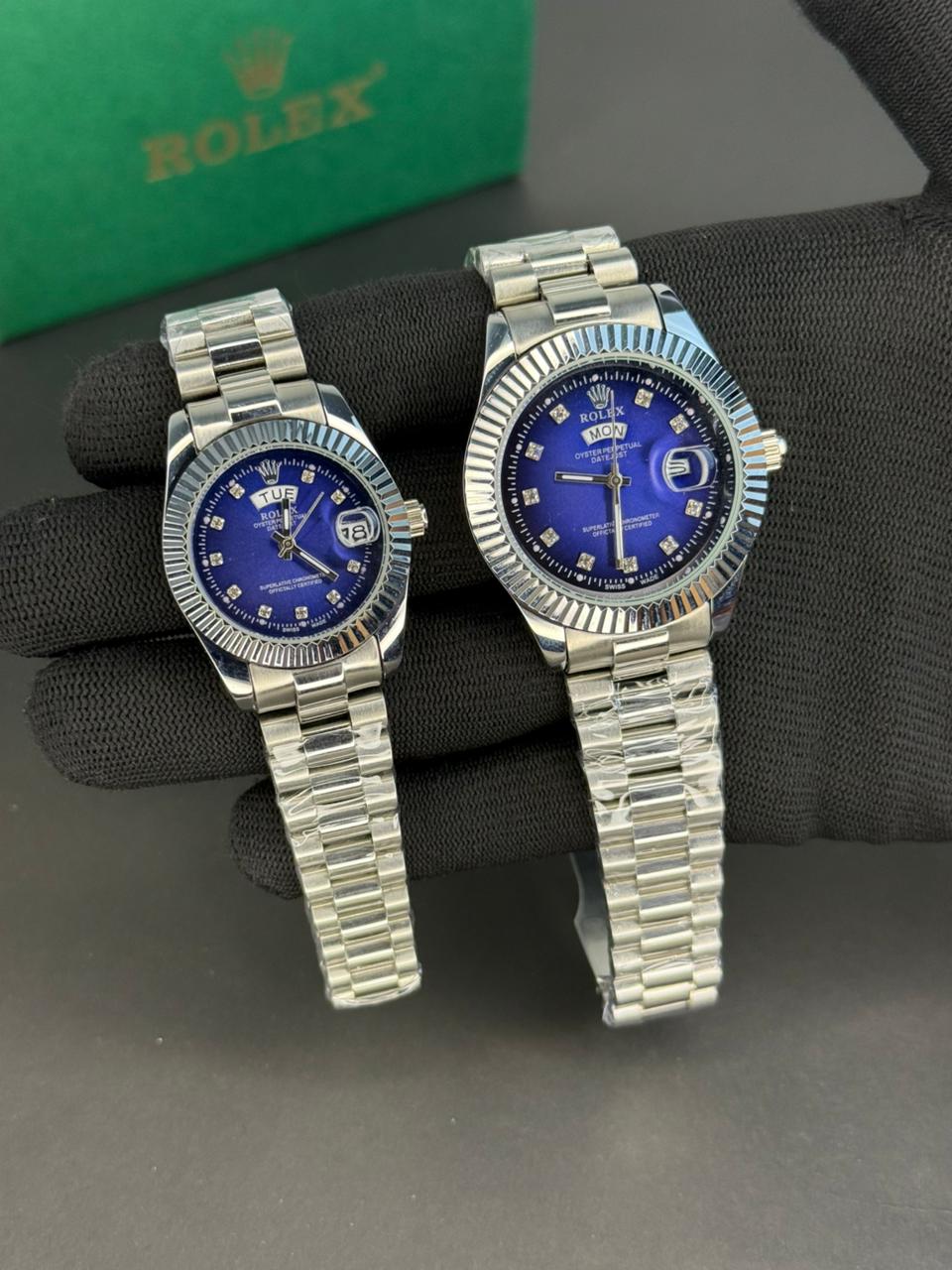 Oyster Perpetual Day-Date - Couple's Set - Silver