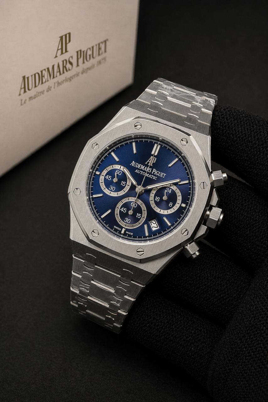 AP Royal Oak Chronograph 41mm Blue "Grande Tapisserie" Dial – Stainless Steel