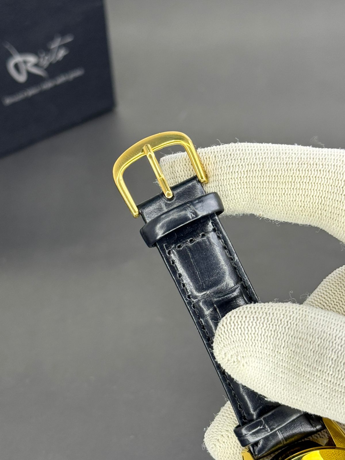 Al-Fajr Deluxe Dual-Time Watch - Leather Straps (Prayer Time & Qibla Edition)