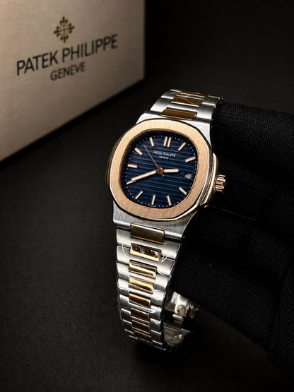 Patek Philippe Nautilus Two-Tone (Steel & 18k Rose Gold) 5711/1A – Blue Embossed Dial