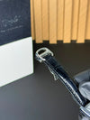 Cartier Tank Roman Numerals Watch - Leather Straps Black black Dial