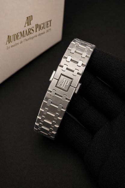 AP Royal Oak Chronograph 41mm Black "Grande Tapisserie" Dial – Stainless Steel