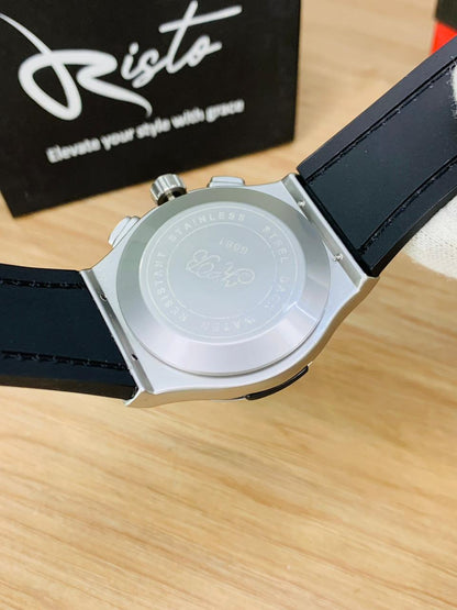 Hublot Classic Fusion - Leather Straps - Premium Watch - Black Silver