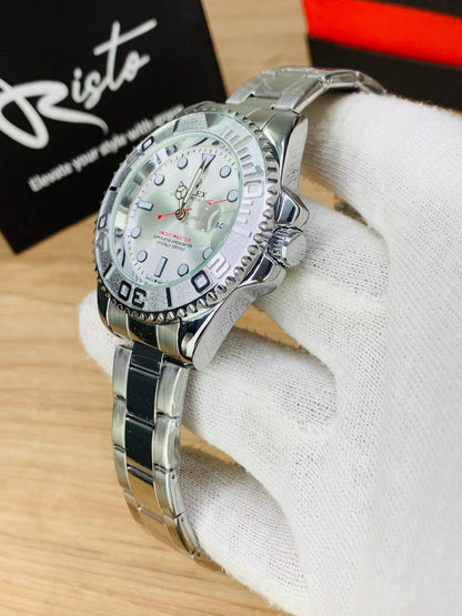 Rolex Yacht-Master 40mm Oyster Steel & Rotatable Bezel - Full Silver