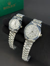 Oyster Perpetual Day-Date - Couple's Set - Silver